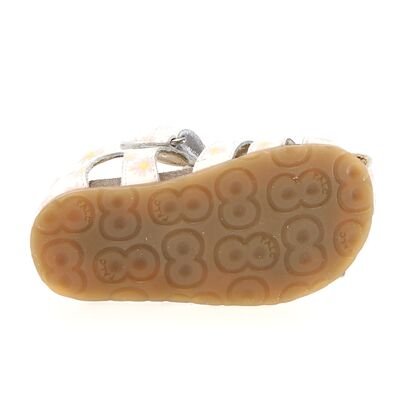 Falcotto Παιδικά Δερμάτινα Ανατομικά Παπουτσοπέδιλα Alby calf pr.chamomile white-pink - ΛΕΥΚΟ