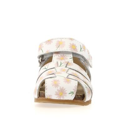 Falcotto Παιδικά Δερμάτινα Ανατομικά Παπουτσοπέδιλα Alby calf pr.chamomile white-pink - ΛΕΥΚΟ