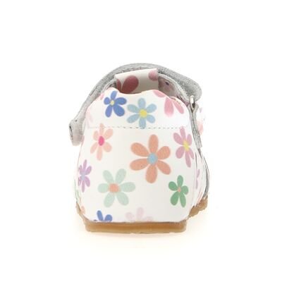 Falcotto Παιδικά Δερμάτινα Ανατομικά Παπουτσοπέδιλα Alby calf pr.magnolia white-multi - ΛΕΥΚΟ