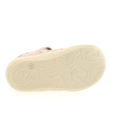 Naturino Παιδικά Δερμάτινα Ανατομικά Παπουτσοπέδιλα Bede suede dear cipria - ΡΟΖ