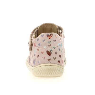 Naturino Παιδικά Δερμάτινα Ανατομικά Παπουτσοπέδιλα Bede suede dear cipria - ΡΟΖ