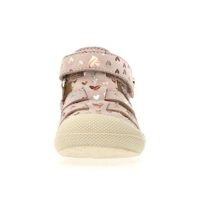 Naturino Παιδικά Δερμάτινα Ανατομικά Παπουτσοπέδιλα Bede suede dear cipria - ΡΟΖ