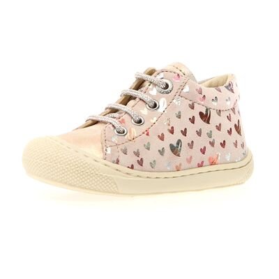 Naturino Παιδικά Δερμάτινα Ανατομικά Μποτάκια Cocoon suede dear/monet cipria - ΡΟΖ