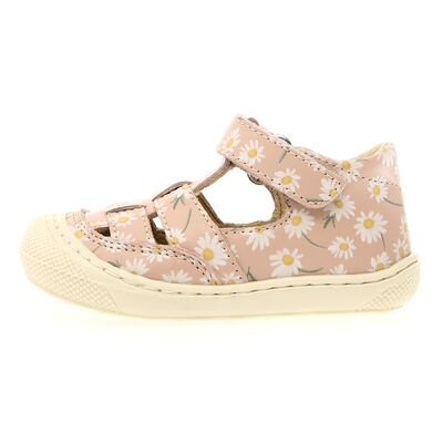 Naturino Παιδικά Δερμάτινα Ανατομικά Παπουτσοπέδιλα Wad calf pr.chamomile cipria - ΡΟΖ