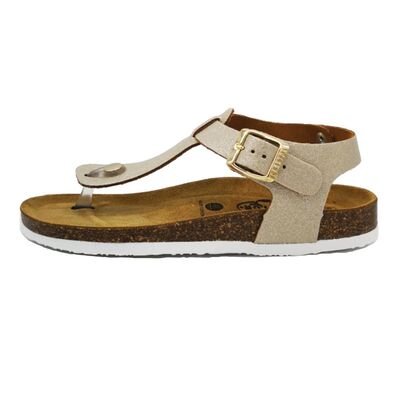 PLAKTON Πέδιλα Σκαφάκια BALI PLATINO 181676-1 - ΧΡΥΣΟ