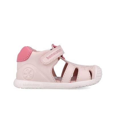 Biomecanics Παιδικά Δερμάτινα Ανατομικά Παπουτσοπέδιλα 252108-B779-COTTON - ΡΟΖ