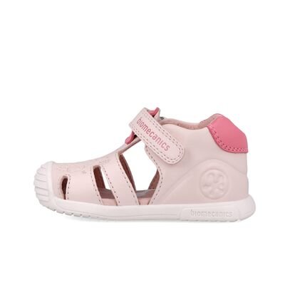 Biomecanics Παιδικά Δερμάτινα Ανατομικά Παπουτσοπέδιλα 252108-B779-COTTON - ΡΟΖ