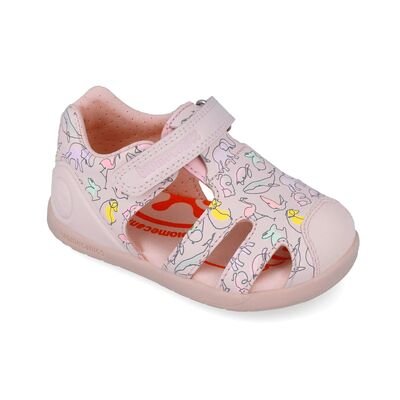 Biomecanics Παιδικά Δερμάτινα Ανατομικά Παπουτσοπέδιλα 252167-A779-COTTON - ΡΟΖ