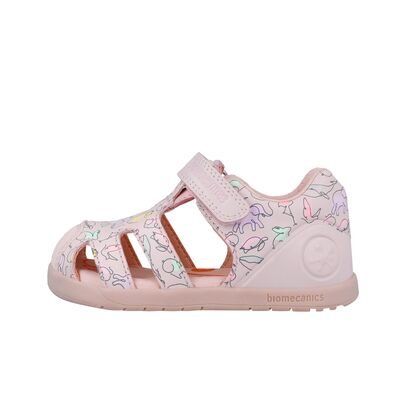 Biomecanics Παιδικά Δερμάτινα Ανατομικά Παπουτσοπέδιλα 252167-A779-COTTON - ΡΟΖ