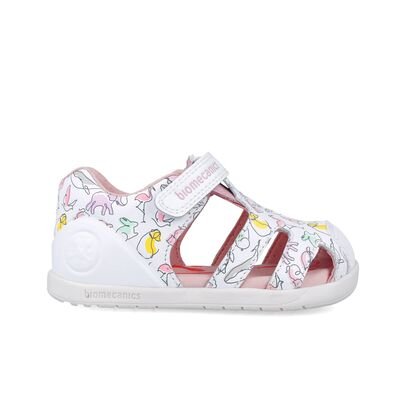 Biomecanics Παιδικά Δερμάτινα Ανατομικά Παπουτσοπέδιλα 252167-B050-BLANCO - ΛΕΥΚΟ