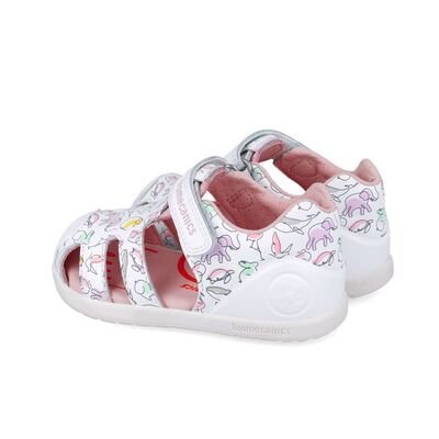 Biomecanics Παιδικά Δερμάτινα Ανατομικά Παπουτσοπέδιλα 252167-B050-BLANCO - ΛΕΥΚΟ