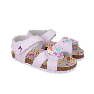 Garvalin Παιδικά Ανατομικά Πέδιλα Σκαφάκια 252464-A164-LILA - ΜΩΒ/ΛΙΛΑ