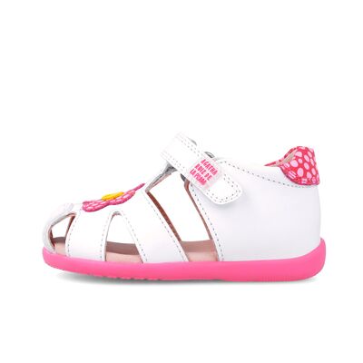 Agatha Ruiz De La Prada Παιδικά Ανατομικά Παπουτσοπέδιλα 252900-A050-BLANCO - ΛΕΥΚΟ