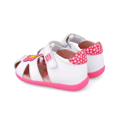 Agatha Ruiz De La Prada Παιδικά Ανατομικά Παπουτσοπέδιλα 252900-A050-BLANCO - ΛΕΥΚΟ
