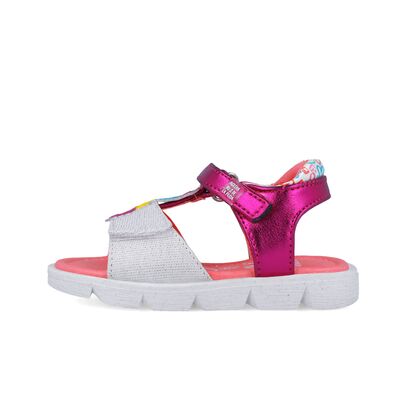 Agatha Ruiz De La Prada Παιδικά Πέδιλα 252925-A304-BLANCO Y FUCSIA - ΠΟΛΥΧΡΩΜΟ