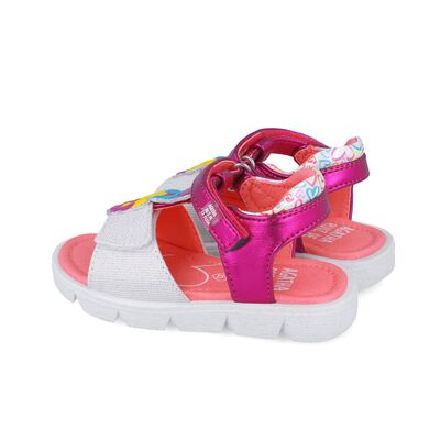 Agatha Ruiz De La Prada Παιδικά Πέδιλα 252925-A304-BLANCO Y FUCSIA - ΠΟΛΥΧΡΩΜΟ