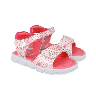 Agatha Ruiz De La Prada Παιδικά Πέδιλα 252926-A050-BLANCO - ΛΕΥΚΟ/ΡΟΖ