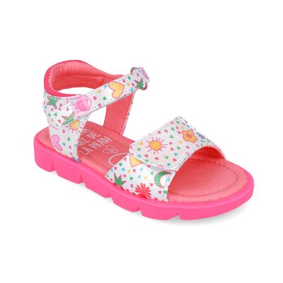 Agatha Ruiz De La Prada Παιδικά Πέδιλα 252927-A050-BLANCO - ΛΕΥΚΟ/ΠΟΛΥΧΡΩΜΟ