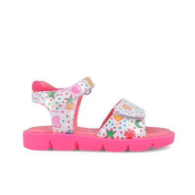 Agatha Ruiz De La Prada Παιδικά Πέδιλα 252927-A050-BLANCO - ΛΕΥΚΟ/ΠΟΛΥΧΡΩΜΟ