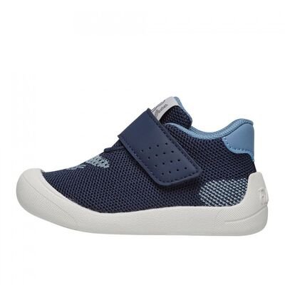 Falcotto Παιδικά Ανατομικά Sneakers Free VL. knitted-eco calf navy celeste - ΜΠΛΕ