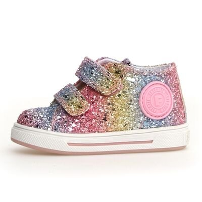 Falcotto Παιδικά Ανατομικά Μποτάκια Michael 3. glitter multicolor - ΠΟΛΥΧΡΩΜΟ