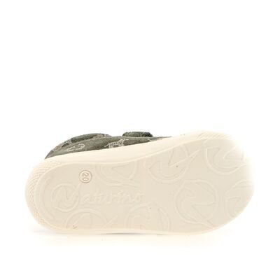 Naturino Παιδικά Δερμάτινα Ανατομικά Μποτάκια Cocoon VL suede pr.savana oliva-beige - ΧΑΚΙ/ΛΑΔΙ