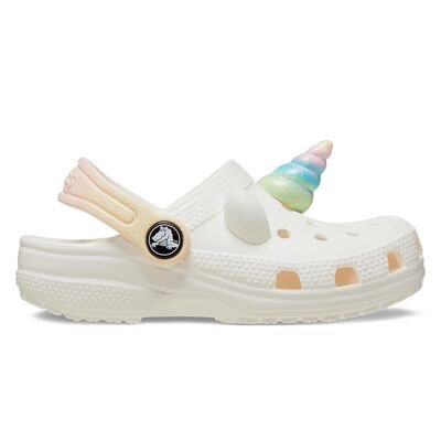 CROCS Παιδικά Σαμπό Θαλάσσης Classic IAM Rainbow UnicornCqT 209701-0WV chalk - ΕΚΡΟΥ