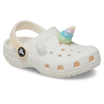 CROCS Παιδικά Σαμπό Θαλάσσης Classic IAM Rainbow UnicornCqT 209701-0WV chalk - ΕΚΡΟΥ