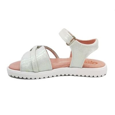ABY shoes Παιδικά Δερμάτινα Ανατομικά Πέδιλα ABY546-ΛΕΥΚΟ
