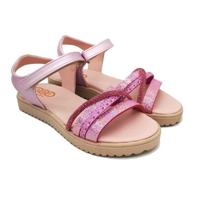 ABY shoes Παιδικά Δερμάτινα Ανατομικά Πέδιλα ABY548-ΡΟΖ