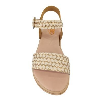 ABY shoes Παιδικά Δερμάτινα Ανατομικά Πέδιλα ABY569-NUDE