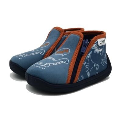 Comfy Anatomic Παιδικές Ανατομικές Παντόφλες GRAFF 1176-LAVANDE SUBTYNO/TYRANO - ΜΠΛΕ/ΡΑΦ