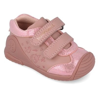 Biomecanics Παιδικά Ανατομικά Δερμάτινα Μποτάκια 251101-A159-KISS - ΡΟΖ