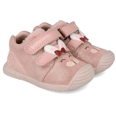 Biomecanics Παιδικά Ανατομικά Δερμάτινα Μποτάκια 251107-A193-PETALO - ΡΟΖ