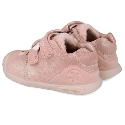 Biomecanics Παιδικά Ανατομικά Δερμάτινα Μποτάκια 251107-A193-PETALO - ΡΟΖ