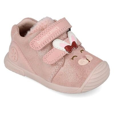 Biomecanics Παιδικά Ανατομικά Δερμάτινα Μποτάκια 251107-A193-PETALO - ΡΟΖ