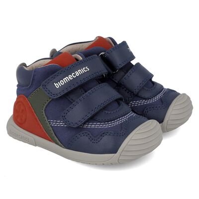Biomecanics Παιδικά Ανατομικά Δερμάτινα Μποτάκια 251125-A183-OCEAN - ΜΠΛΕ