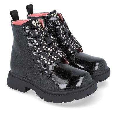 Garvalin Παιδικά Μποτάκια Αρβυλάκια Λουστρίνι 251340-A054-NEGRO - ΜΑΥΡΟ