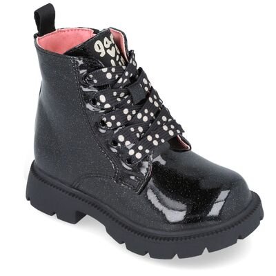 Garvalin Παιδικά Μποτάκια Αρβυλάκια Λουστρίνι 251340-A054-NEGRO - ΜΑΥΡΟ