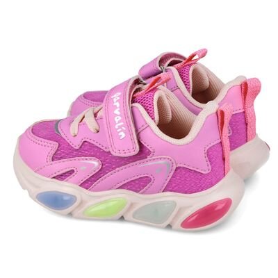 Garvalin Παιδικά Ανατομικά Sneakers ΦΩΤΑΚΙΑ 251808-C164-LILA - ΦΟΥΞΙΑ