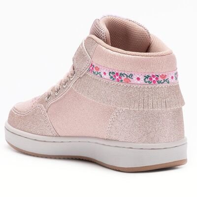 LELLI KELLY Παιδικά Μποτάκια ΦΩΤΑΚΙΑ FRANGETTA MIX BEIGE LKAL8068-BE01 - ΡΟΖ/NUDE