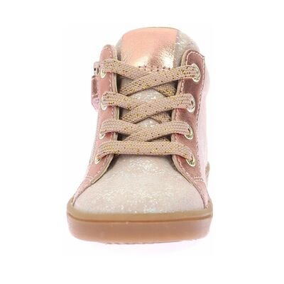 Kickers Παιδικά Δερμάτινα Ανατομικά Μποτάκια Kick Welly rose clair 1223511-10-131 - ΡΟΖ