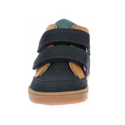 Kickers Παιδικά Δερμάτινα Ανατομικά Μποτάκια Kick Wetykro marine camel bleu 1228000-10-103 - ΜΠΛΕ