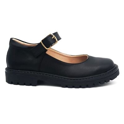 Ricco Mondo Παιδικές Δερμάτινες Ανατομικές Δίσολες Μπαλαρίνες 1828-ΜΑΥΡΟ Π.