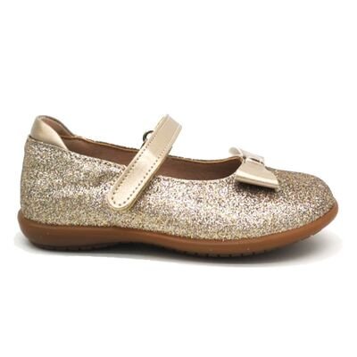 Ricco Mondo Παιδικές Ανατομικές Μπαλαρίνες 1830-ΑΜΜΟΣ GLITTER - ΧΡΥΣΟ