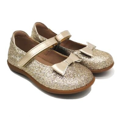 Ricco Mondo Παιδικές Ανατομικές Μπαλαρίνες 1830-ΑΜΜΟΣ GLITTER - ΧΡΥΣΟ