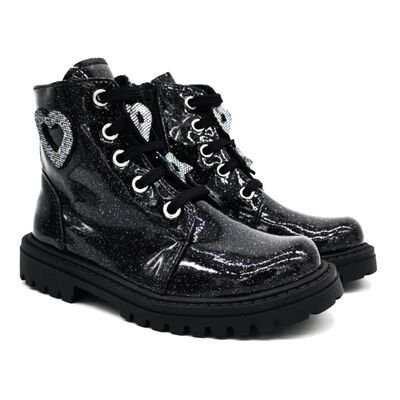 ABY Shoes Παιδικά Δερμάτινα Ανατομικά Μποτάκια Αρβυλάκια Aby536-ΜΑΥΡΟ