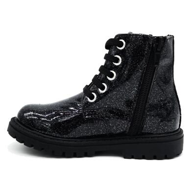 ABY Shoes Παιδικά Δερμάτινα Ανατομικά Μποτάκια Αρβυλάκια Aby538-ΜΑΥΡΟ