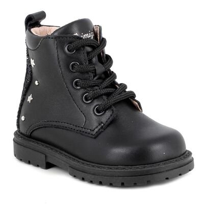Primigi Παιδικά Δερμάτινα Ανατομικά Μποτάκια Αρβυλάκια 8909633-BLACK - ΜΑΥΡΟ