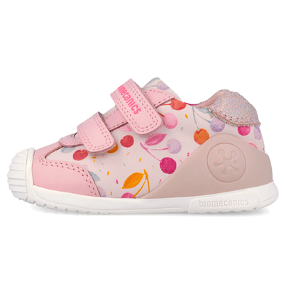 Biomecanics Παιδικά Ανατομικά Δερμάτινα Μποτάκια 262102-A779-COTTON - ΡΟΖ